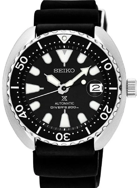 luxury sports wristwatch for men-Seiko Prospex Automatic 200M Diver Mini Turtle SRPC37