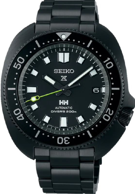 outdoor adventure smartwatch for hiking-Seiko Prospex X Helly Hansen Collaboration 1970 Divers Contemporary Design Limited Edition "Captain Willard" Turtle SBDC181