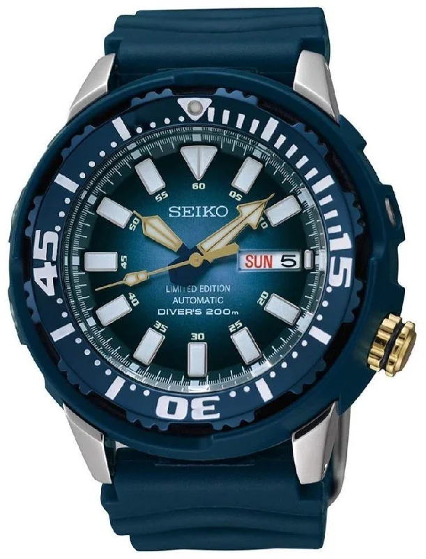 luxury men’s watch with leather band-Seiko Automatic 200M Diver Baby Tuna Monster Superior Limited Edition SRP453