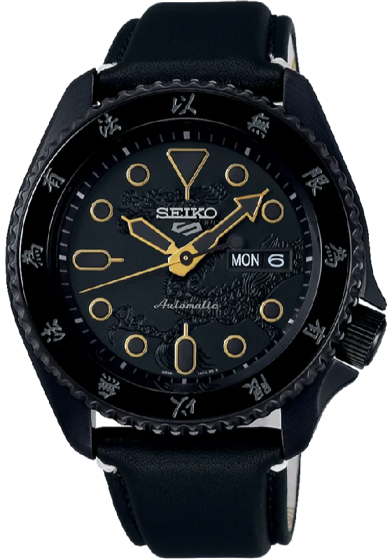 smartwatch with menstrual cycle tracking-Seiko X Bruce Lee 5 Sports 55th Anniversary SKX Sense Style Limited Edition SRPK39