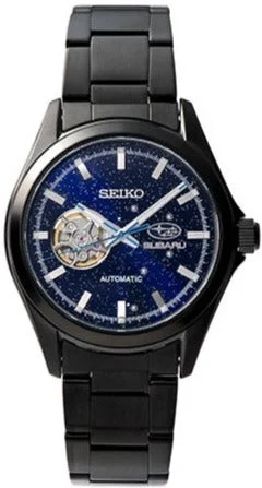 luxury smartwatch with fitness tracking-Seiko X Subaru Original Watch Open Heart Automatic Winding Limited Edition "Starry Night Sky" SZSF005 - PREORDER