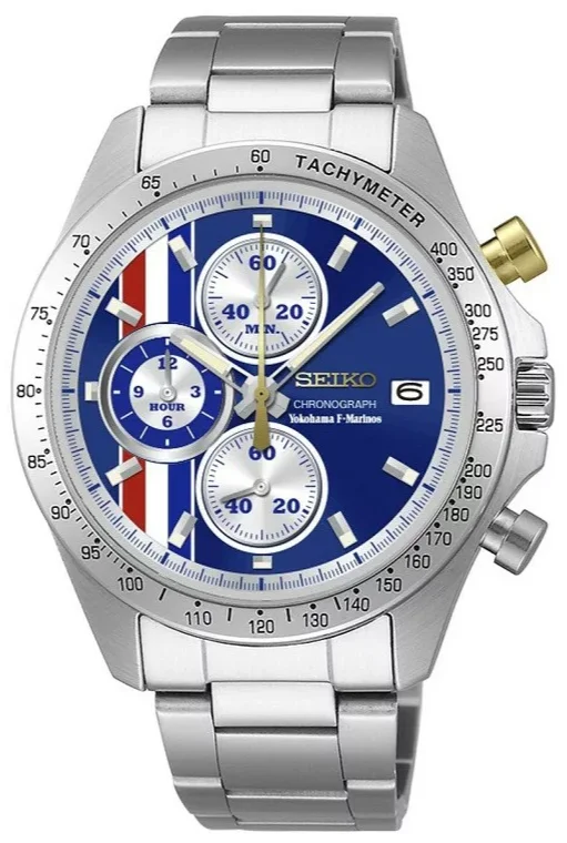 waterproof smart sports watch-Seiko X YOKOHAMA F. MARINOS Collaboration Limited Edition Quartz Chronograph