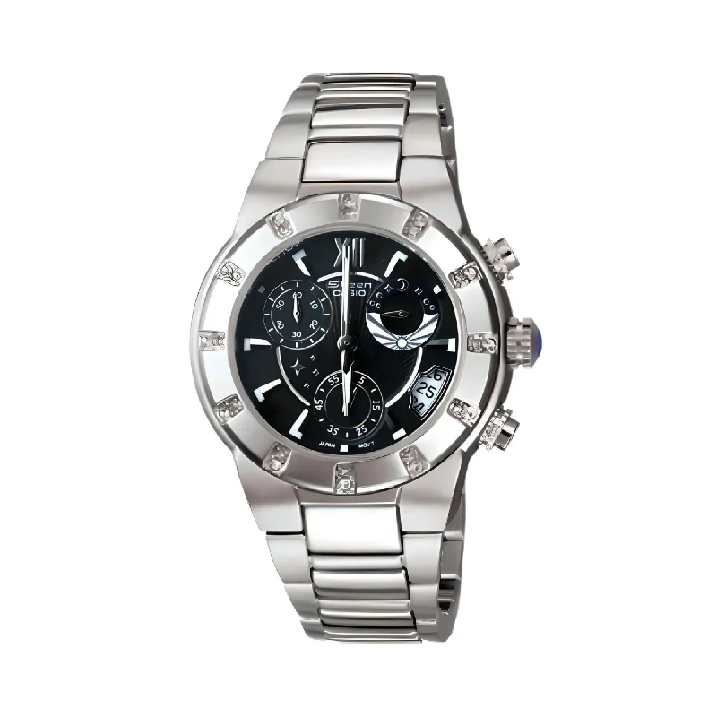 classic men’s automatic chronograph watch-SHN-5502D-1A