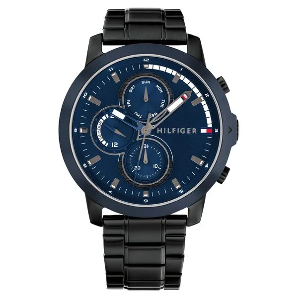 luxury smartwatch with fitness tracking-Tommy Hilfiger Blue Dial Quartz Analog with Date Watch for Men th1792049