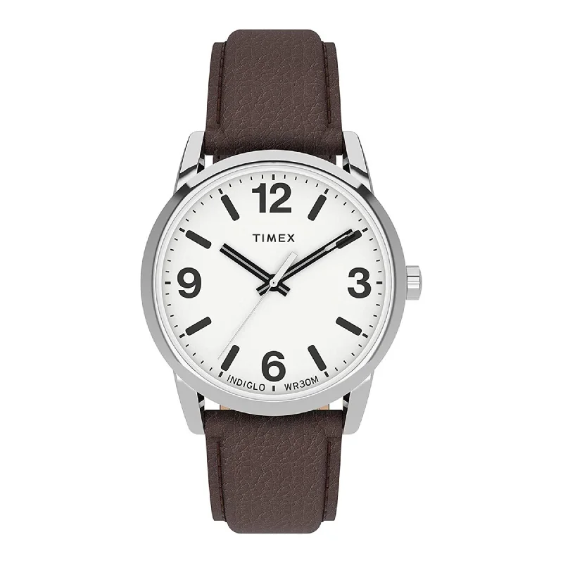 smart casual men’s leather watch-TW2U71600