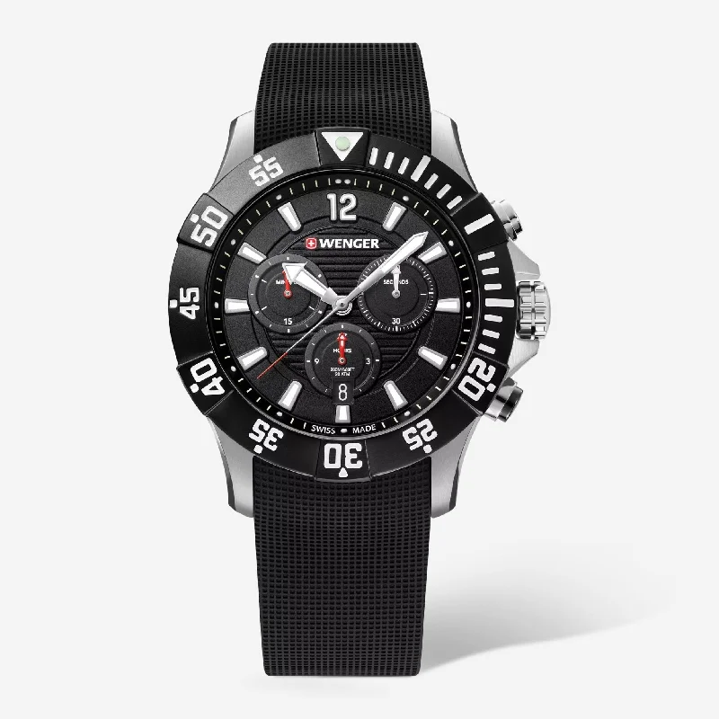 men’s stylish sport digital watch-Wenger Swiss Army Seaforce Chronograph 43mm Quartz Men's Watch 01.0643.118